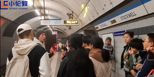 小倫敦國際營營員與留學生一起探索倫敦地鐵之旅